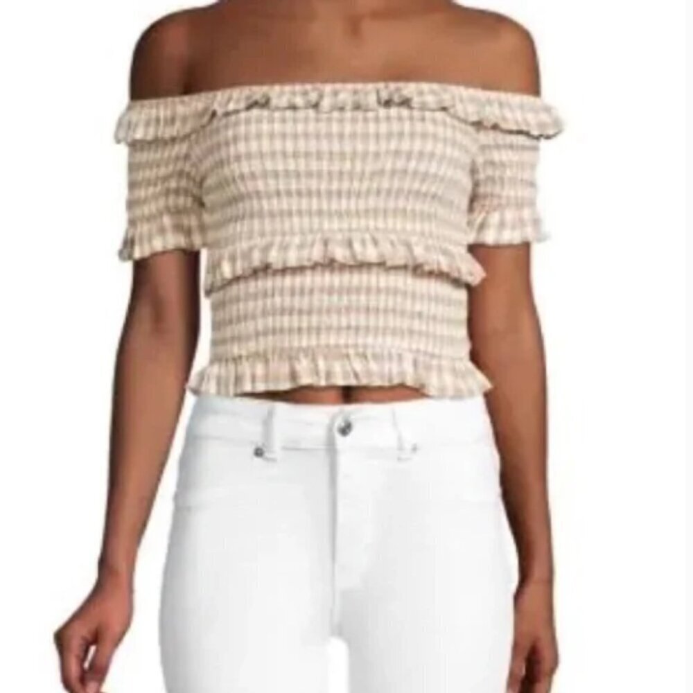 💛NWT Anthropologie Moon River Gingham Top // Size M // Rare/Hard to Find! 💛 - Picture 5 of 7